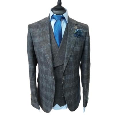 Costume homme à carreaux gris - Denver