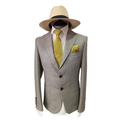 Costume homme à carreaux vert kaki clair - Pietro 