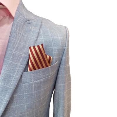 Costume homme à carreaux bleu clair - Pietro
