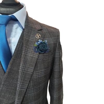 Costume homme à carreaux gris - Denver