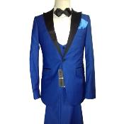 Costume de cérémonie 3 pièces bleu électrique - Silvio