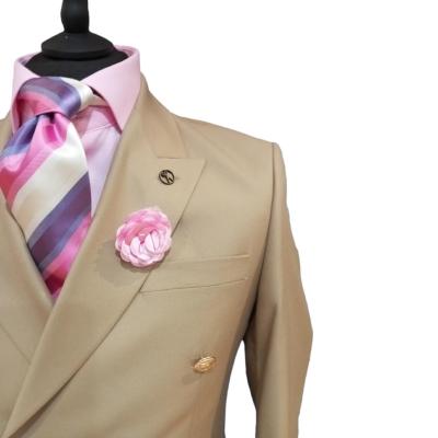 Costume blazer croisé beige : Marvin